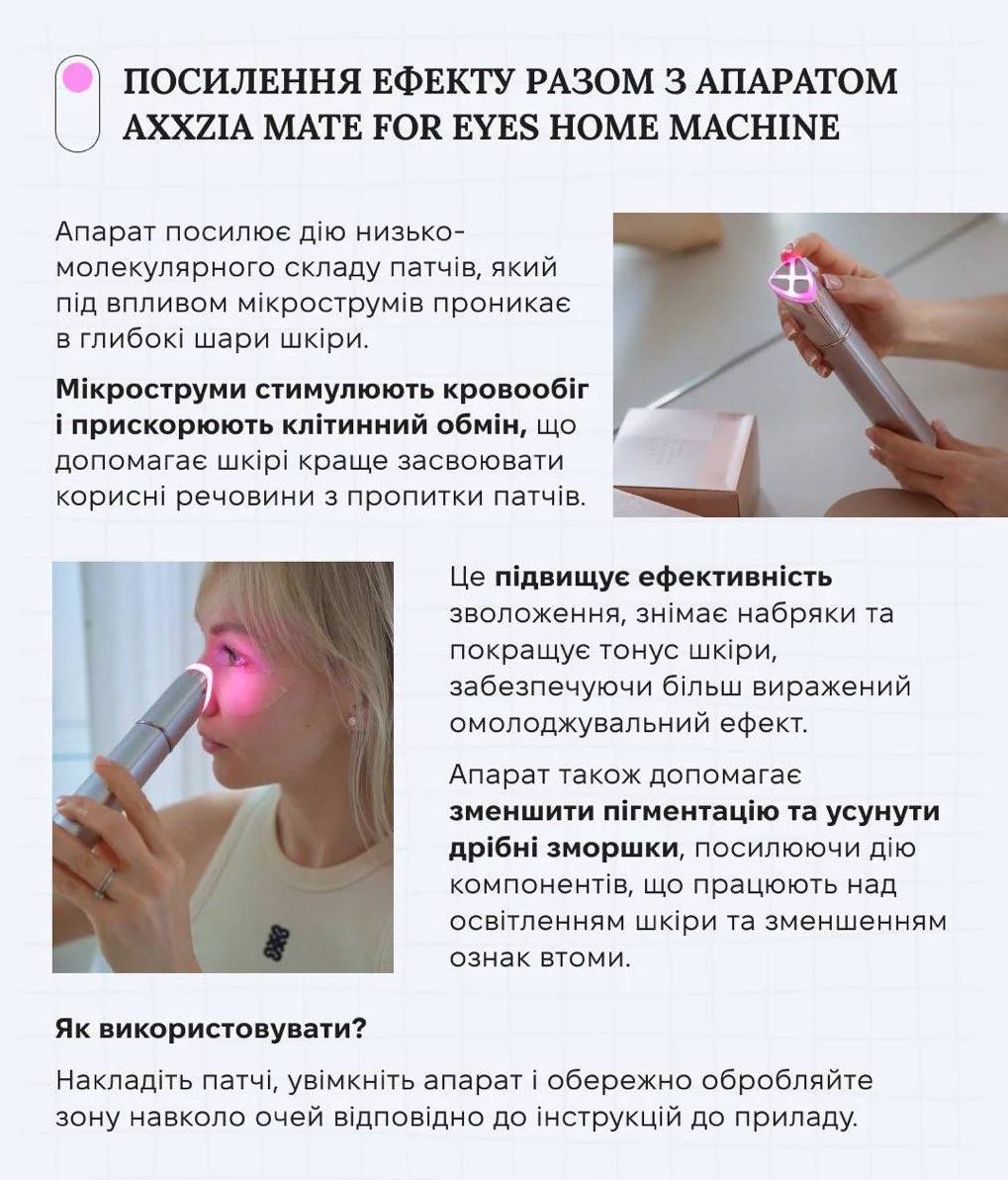 Есенс-маска AXXZIA Beauty Eyes Sheet PLUS для зони навколо очей