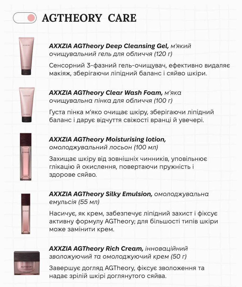 Обрано VOGUE AXXZIA AGTheory глибокоочищувальний гель