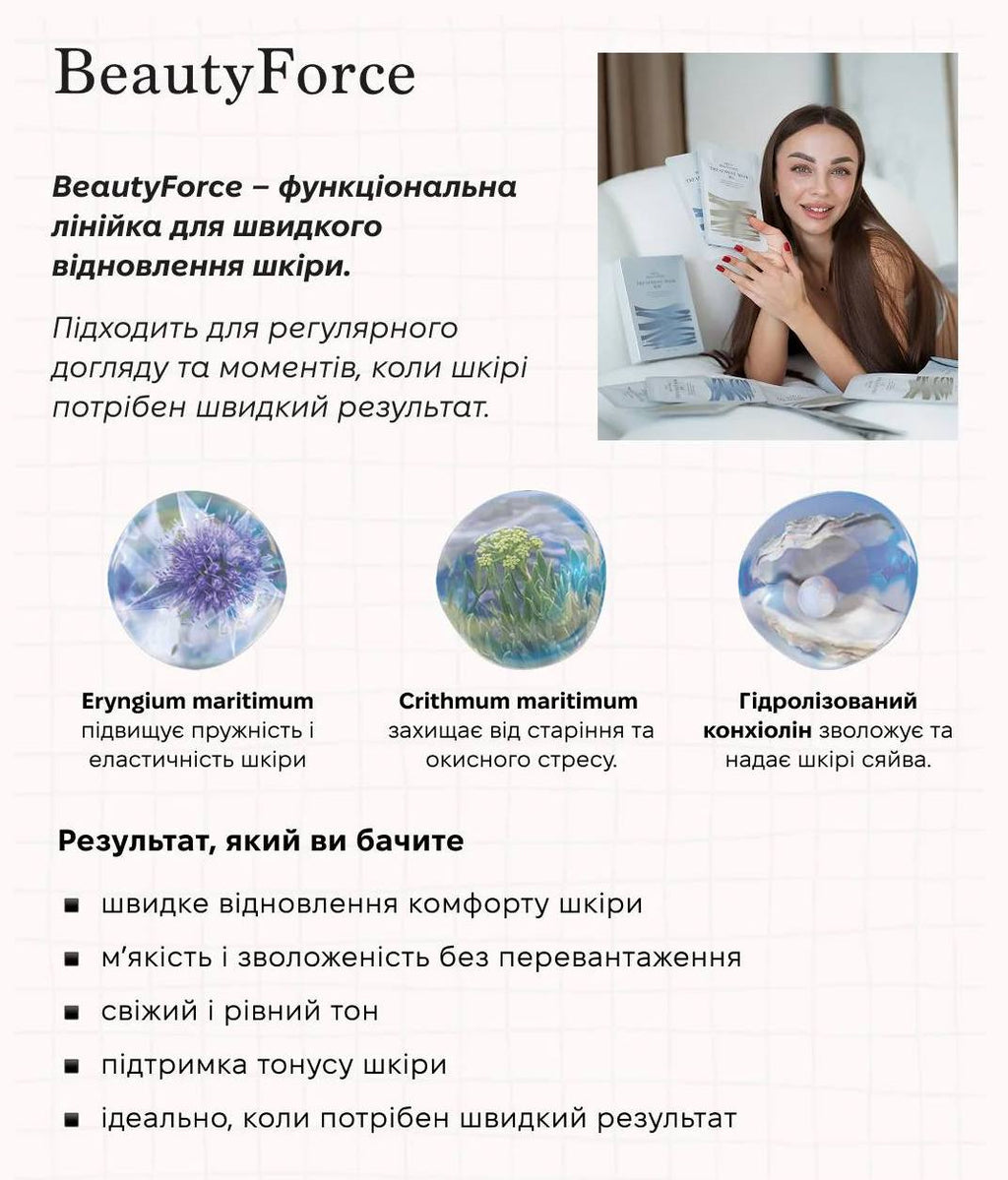Маска для обличчя AXXZIA Beauty Force Airy